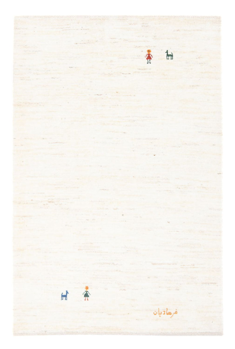 Gabbeh tapijt - Perzisch - 150 x 104 cm - wit  crème