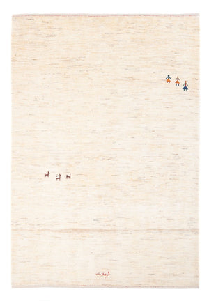 Gabbeh tapijt - Perzisch - 188 x 140 cm - beige