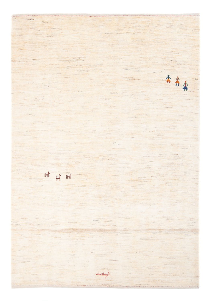 Gabbeh tapijt - Perzisch - 188 x 140 cm - beige
