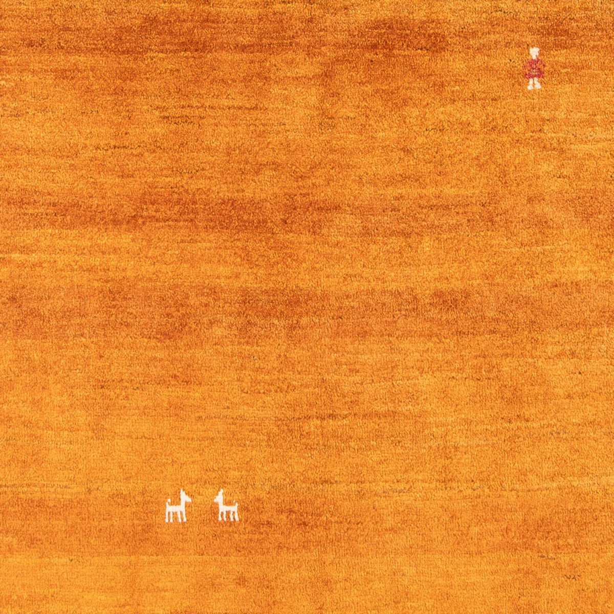 Gabbeh tapijt - Perzisch - 196 x 150 cm - oranje