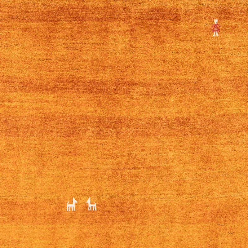 Gabbeh tapijt - Perzisch - 196 x 150 cm - oranje