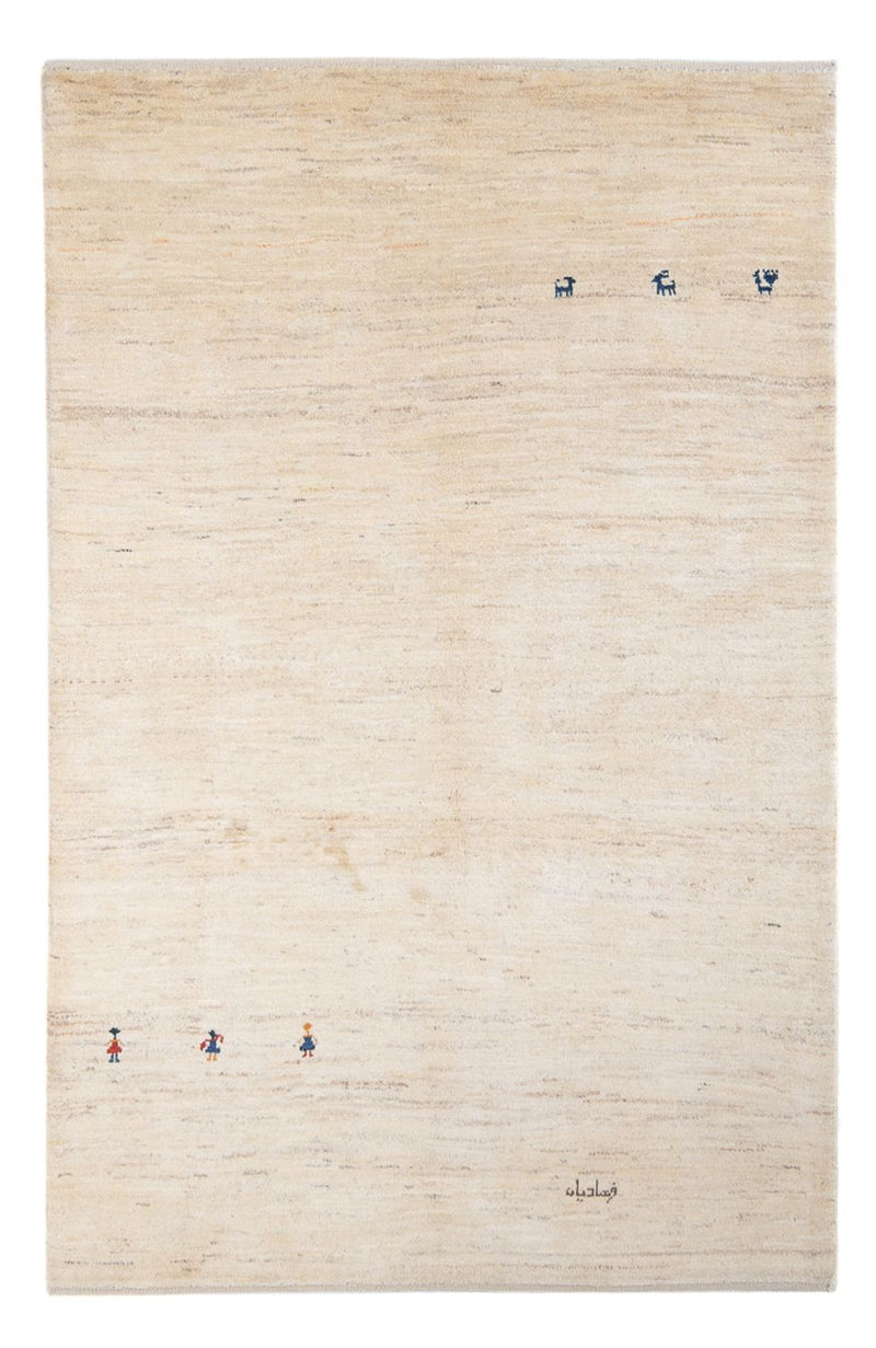 Gabbeh tapijt - Perzisch - 202 x 138 cm - zilver