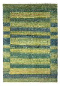 Gabbeh tapijt - Perzisch - 204 x 148 cm - donkergroen