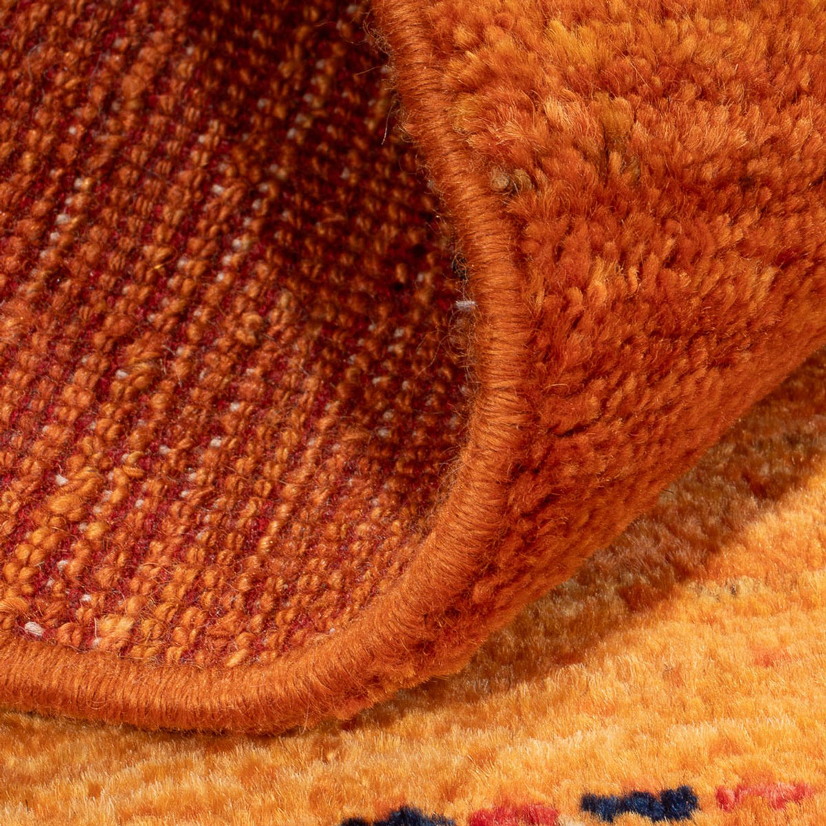 Gabbeh tapijt - Perzisch - 142 x 98 cm - oranje