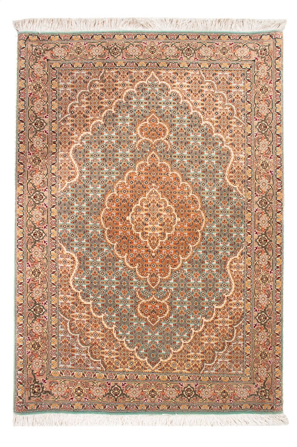 Perzisch tapijt - Tabriz - 118 x 82 cm - benzine blauw