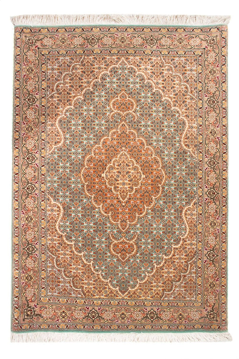 Perzisch tapijt - Tabriz - 118 x 82 cm - benzine blauw