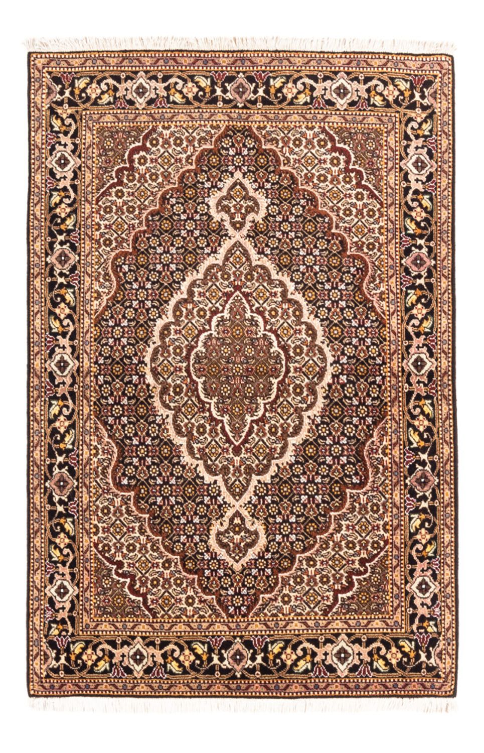 Perzisch tapijt - Tabriz - Royal - 144 x 101 cm - donkerblauw