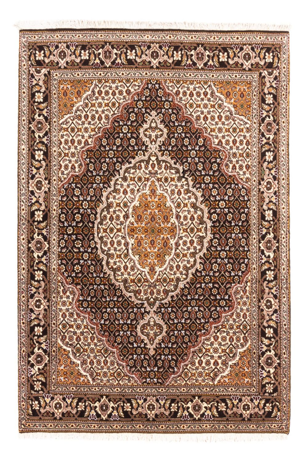Perzisch tapijt - Tabriz - Royal - 148 x 105 cm - crème