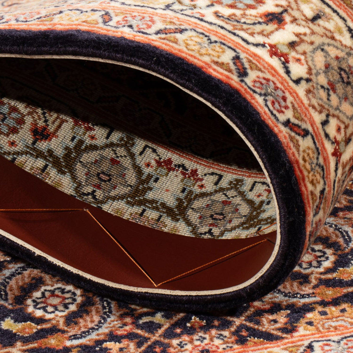 Perzisch tapijt - Tabriz - Royal - 117 x 83 cm - donkerblauw