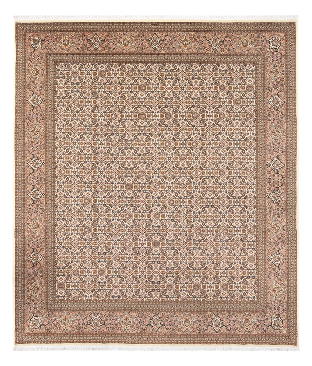 Perzisch tapijt - Tabriz - Royal - 290 x 253 cm - donker beige