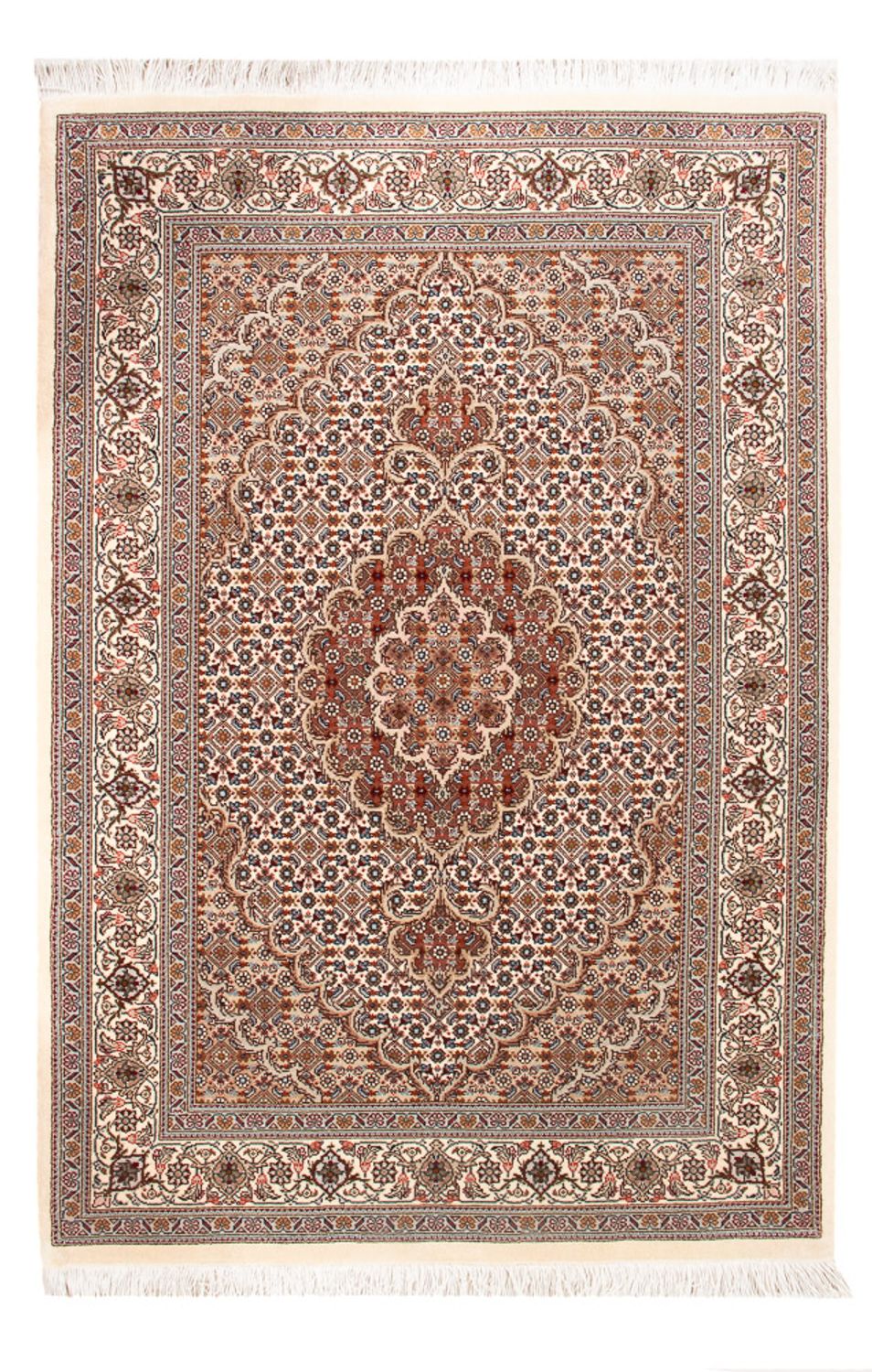 Perzisch tapijt - Tabriz - Royal - 124 x 81 cm - beige