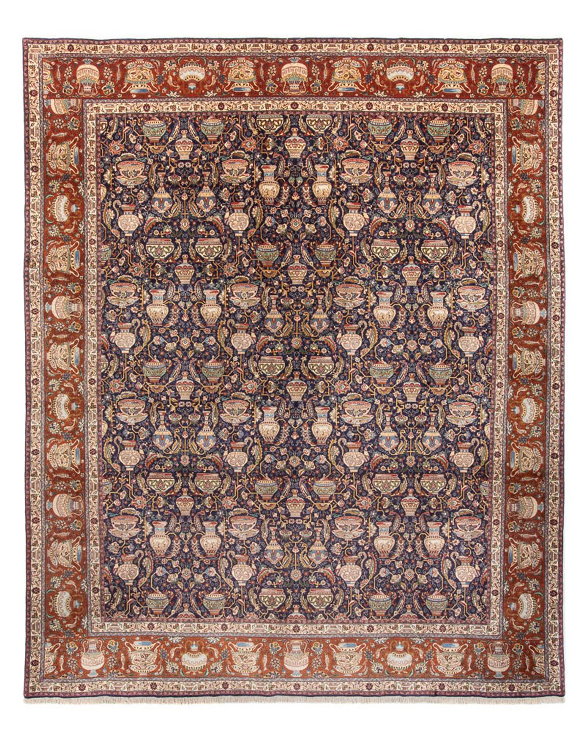 Perzisch tapijt - Tabriz - 387 x 300 cm - donkerblauw