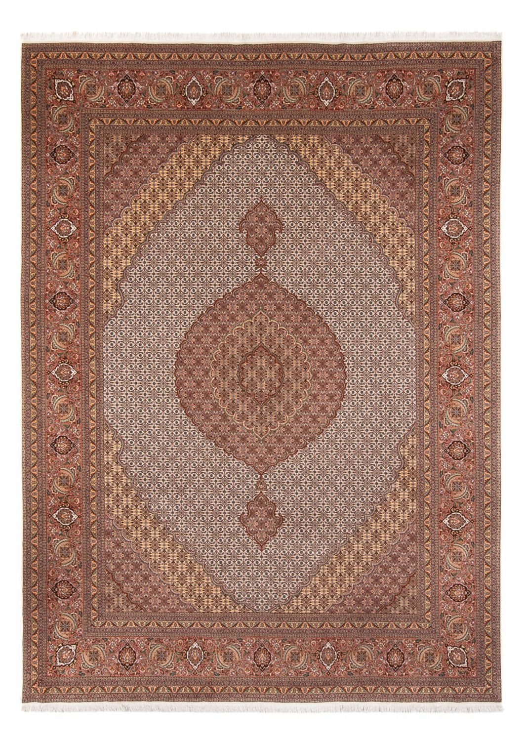 Perzisch tapijt - Tabriz - 355 x 250 cm - lichtbruin