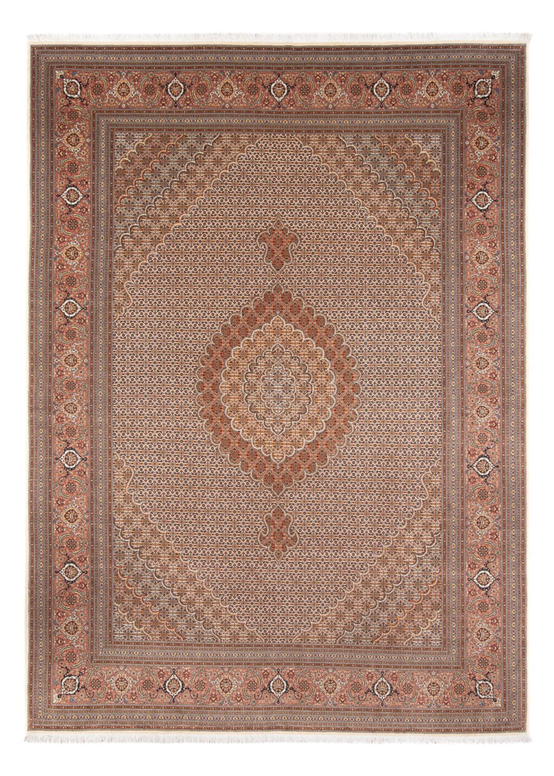 Perzisch tapijt - Tabriz - 349 x 254 cm - lichtbruin