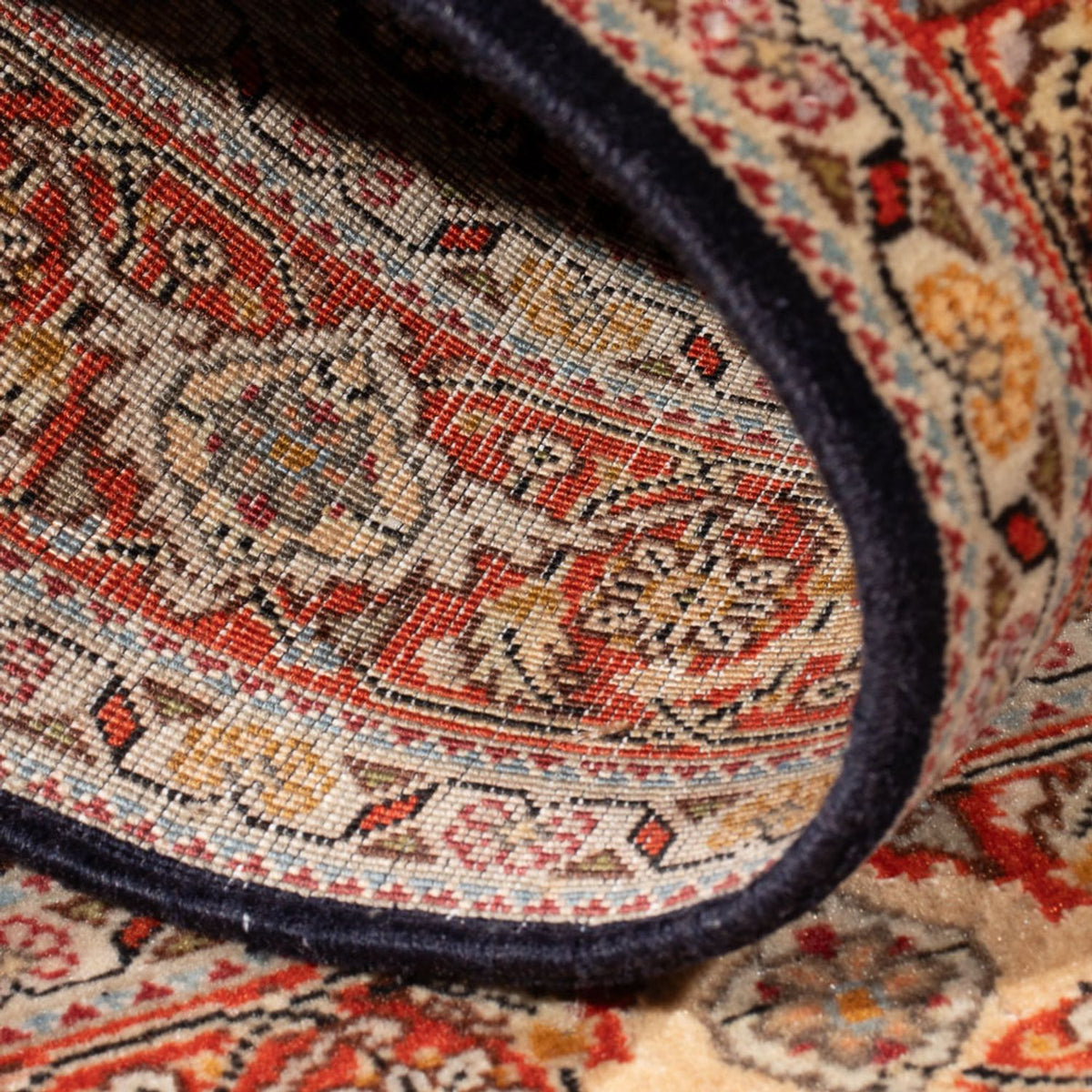 Perzisch tapijt - Tabriz - Royal - 120 x 80 cm - donkerblauw