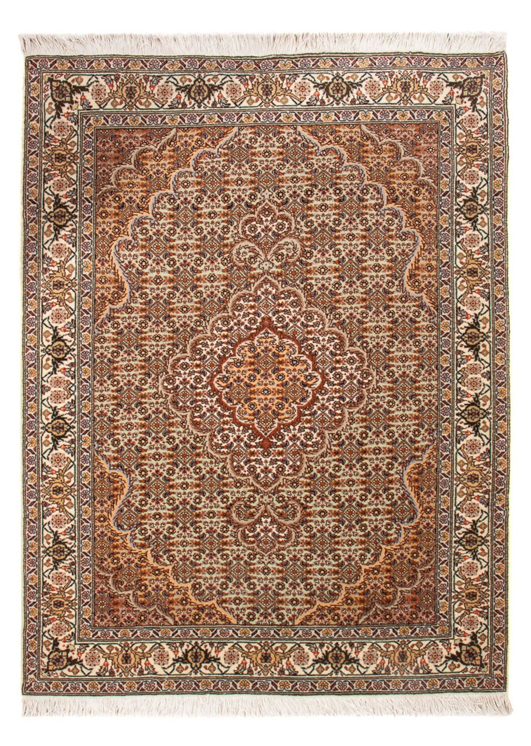 Perzisch tapijt - Tabriz - Royal - 118 x 82 cm - crème