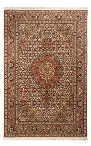 Perzisch tapijt - Tabriz - Royal - 132 x 80 cm - crème