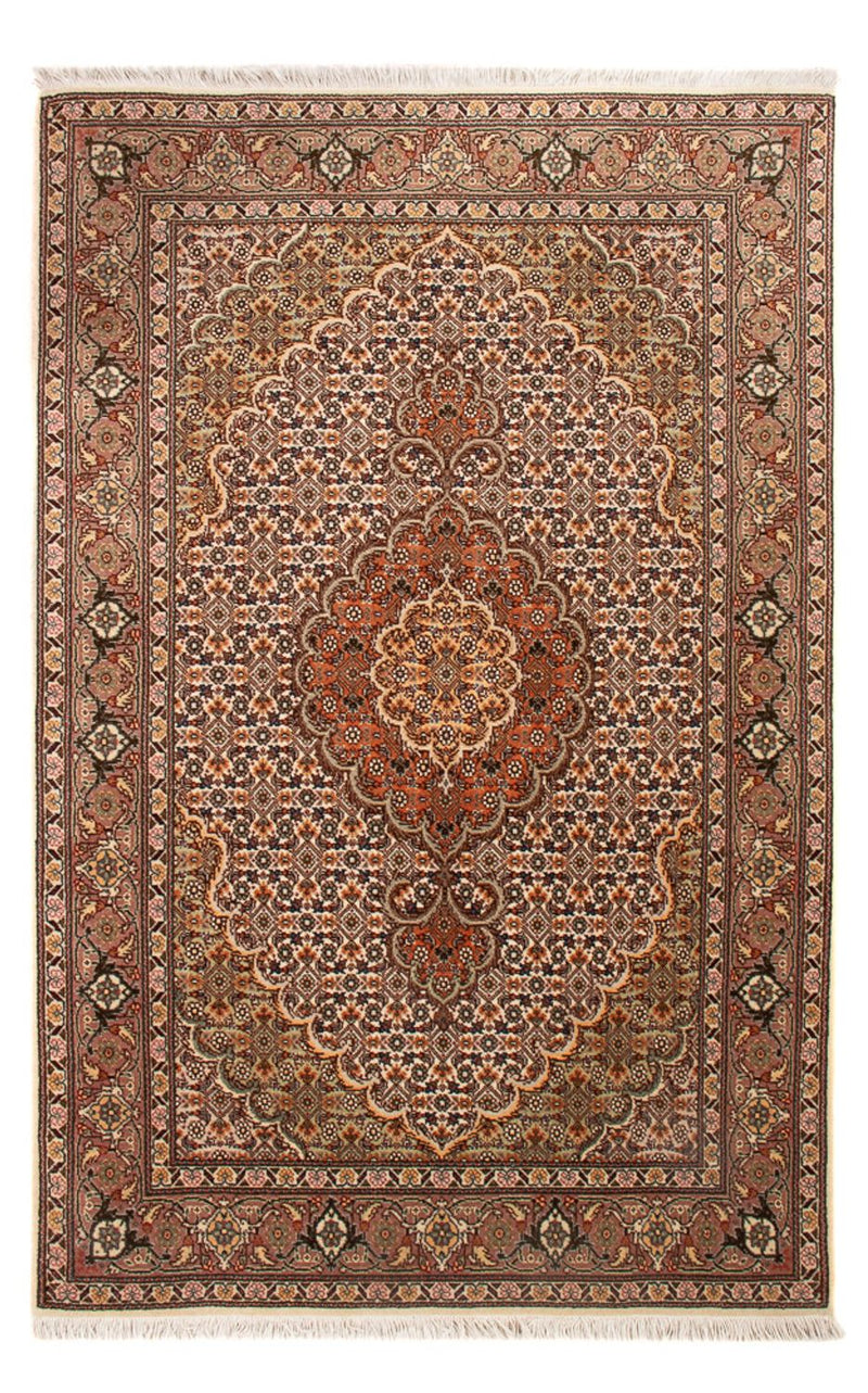 Perzisch tapijt - Tabriz - Royal - 132 x 80 cm - crème