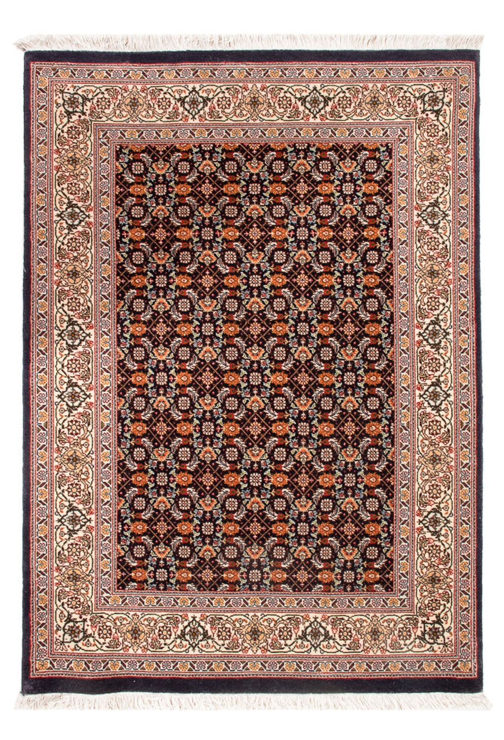 Perzisch tapijt - Tabriz - Royal - 116 x 83 cm - donkerblauw