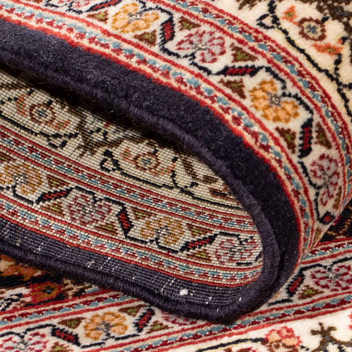 Perzisch tapijt - Tabriz - Royal - 116 x 83 cm - donkerblauw