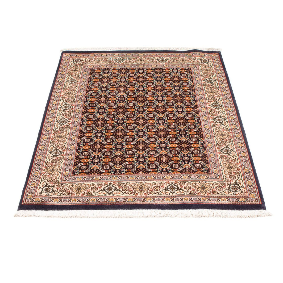 Perzisch tapijt - Tabriz - Royal - 116 x 83 cm - donkerblauw