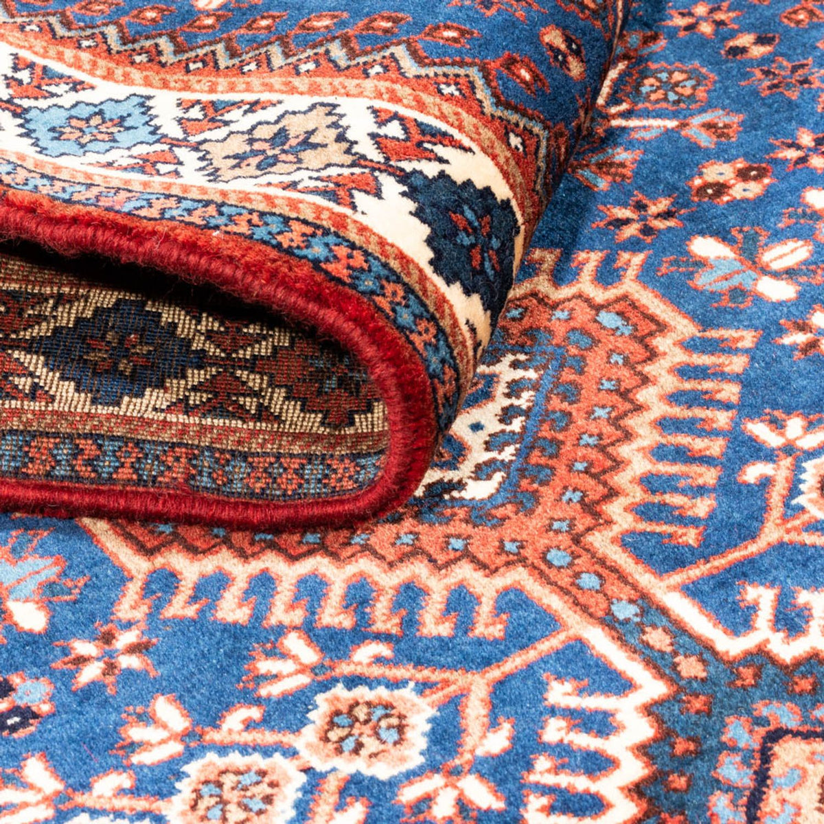 Loper Perzisch Tapijt - Nomadisch - 192 x 85 cm - donkerblauw