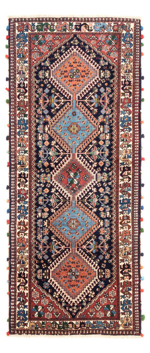Loper Perzisch Tapijt - Nomadisch - 200 x 83 cm - donkerblauw