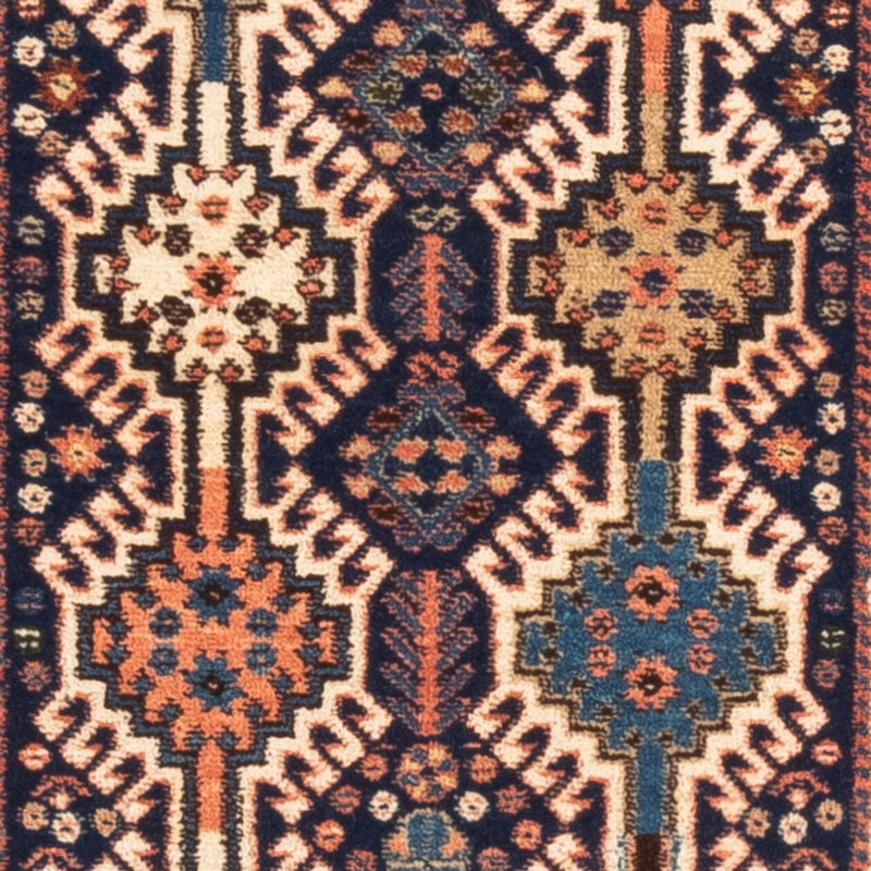 Loper Perzisch Tapijt - Nomadisch - 140 x 50 cm - donkerblauw