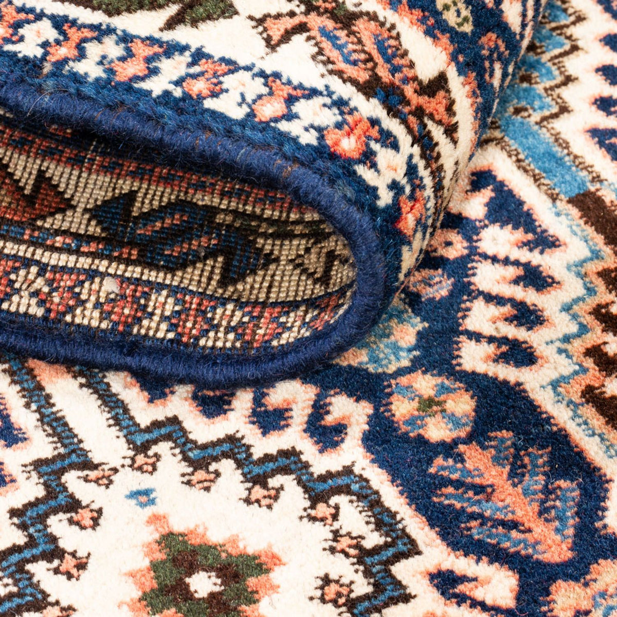 Loper Perzisch Tapijt - Nomadisch - 140 x 50 cm - donkerblauw