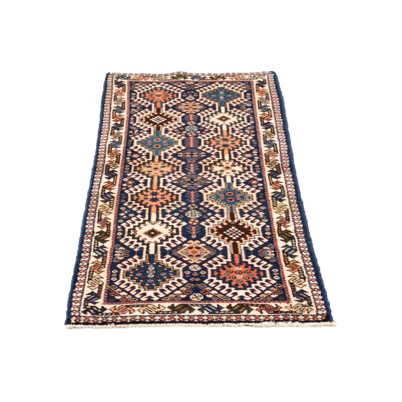 Loper Perzisch Tapijt - Nomadisch - 140 x 50 cm - donkerblauw