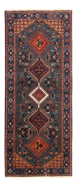Loper Perzisch Tapijt - Nomadisch - 196 x 80 cm - blauw