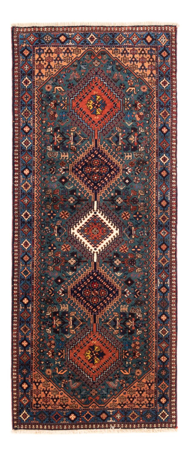 Loper Perzisch Tapijt - Nomadisch - 196 x 80 cm - blauw