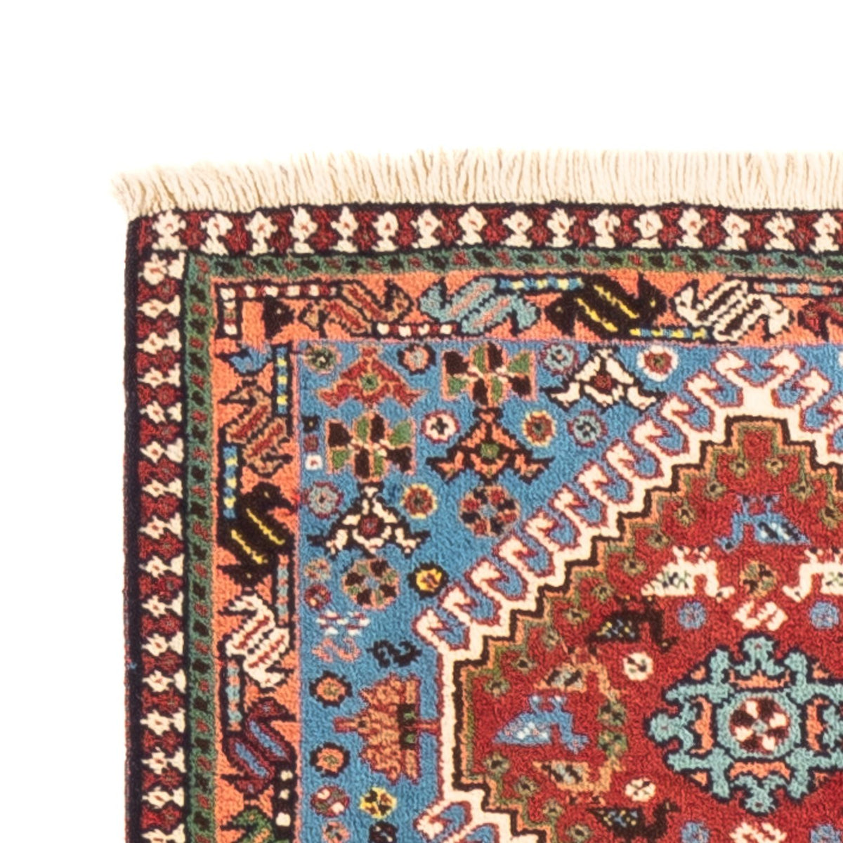 Loper Perzisch Tapijt - Nomadisch - 200 x 60 cm - lichtblauw