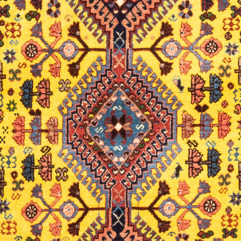 Perzisch Tapijt - Nomadisch - 128 x 82 cm - geel