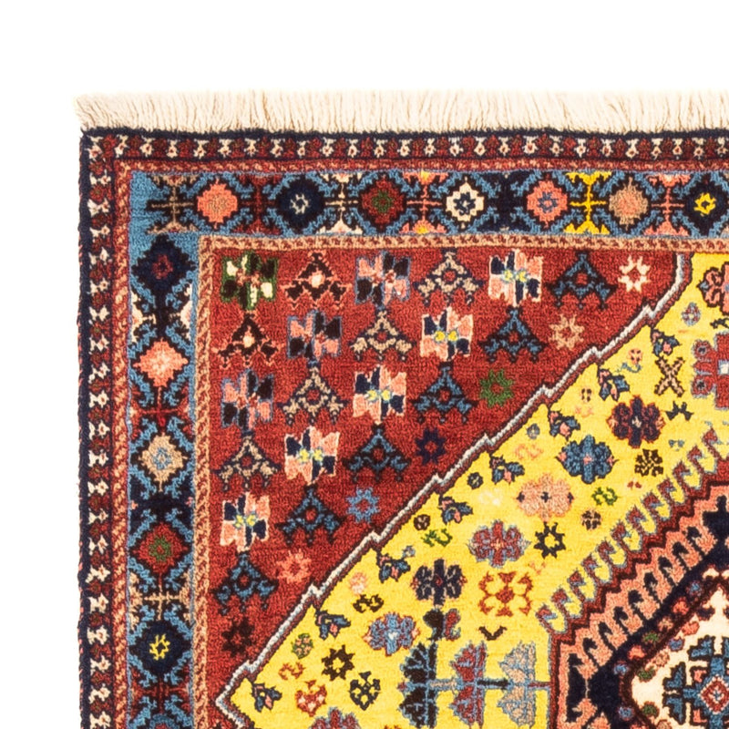 Perzisch Tapijt - Nomadisch - 128 x 82 cm - geel