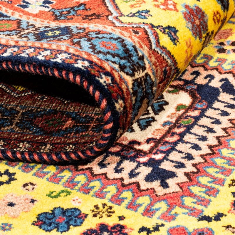 Perzisch Tapijt - Nomadisch - 128 x 82 cm - geel