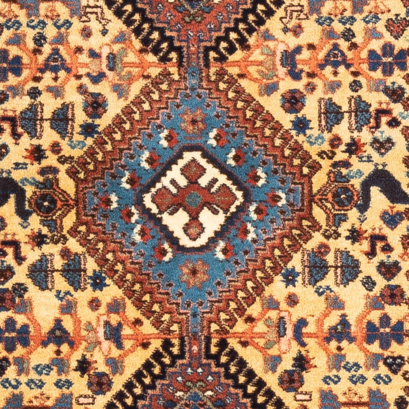 Perzisch Tapijt - Nomadisch - 132 x 87 cm - geel