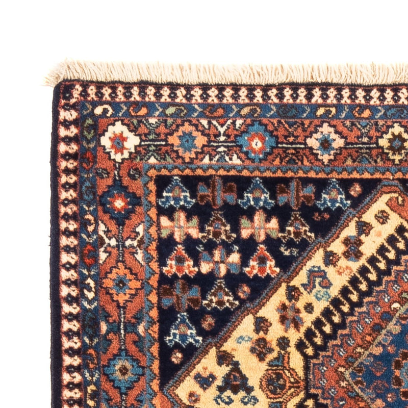 Perzisch Tapijt - Nomadisch - 132 x 87 cm - geel