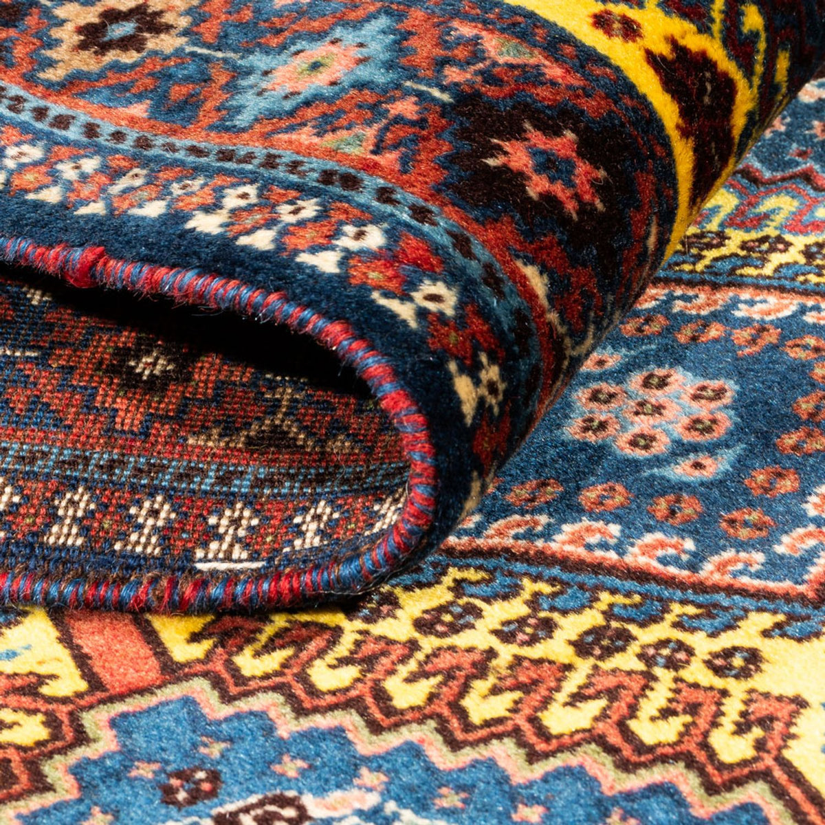 Perzisch Tapijt - Nomadisch - 128 x 78 cm - geel