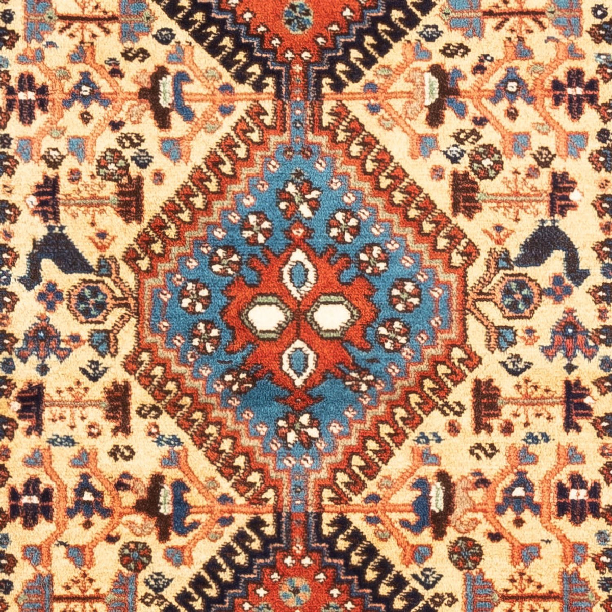 Perzisch Tapijt - Nomadisch - 130 x 84 cm - crème