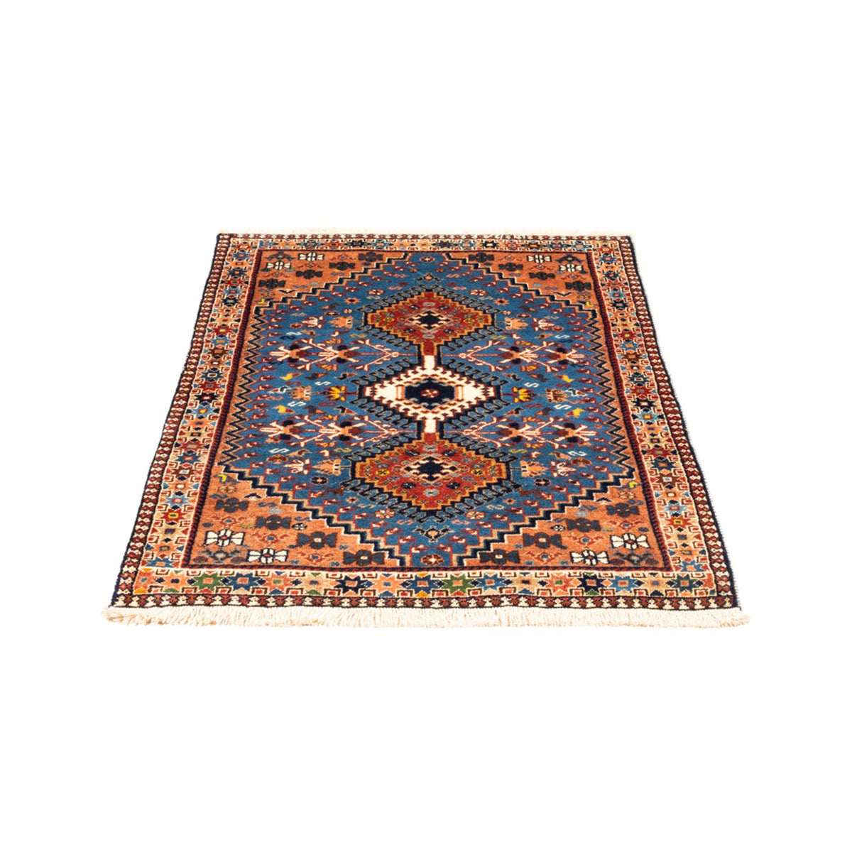 Perzisch Tapijt - Nomadisch - 122 x 83 cm - blauw