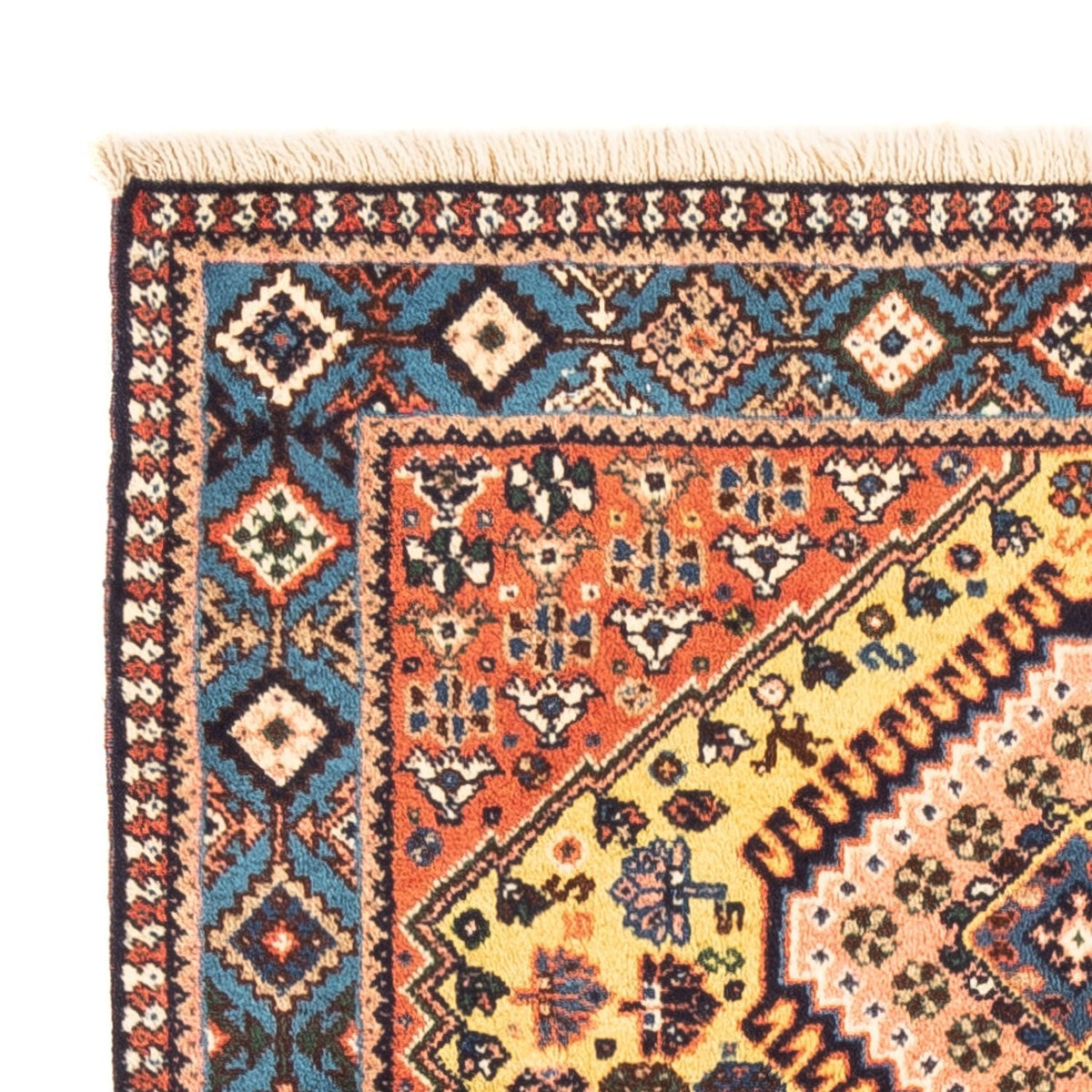 Perzisch Tapijt - Nomadisch - 123 x 83 cm - geel