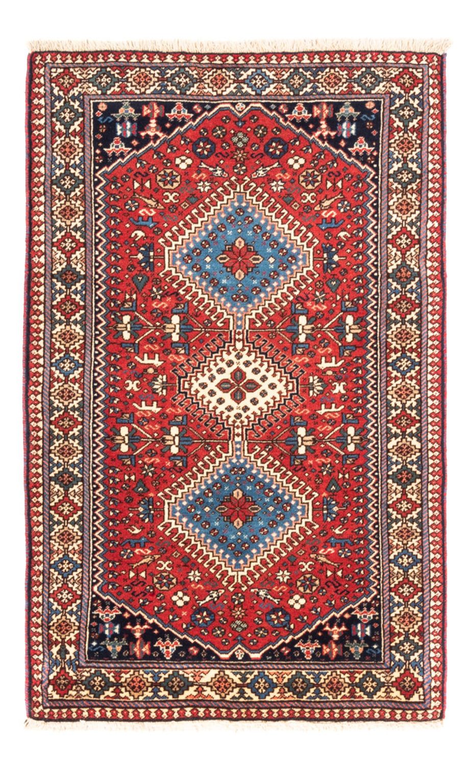 Perzisch Tapijt - Nomadisch - 132 x 83 cm - rood