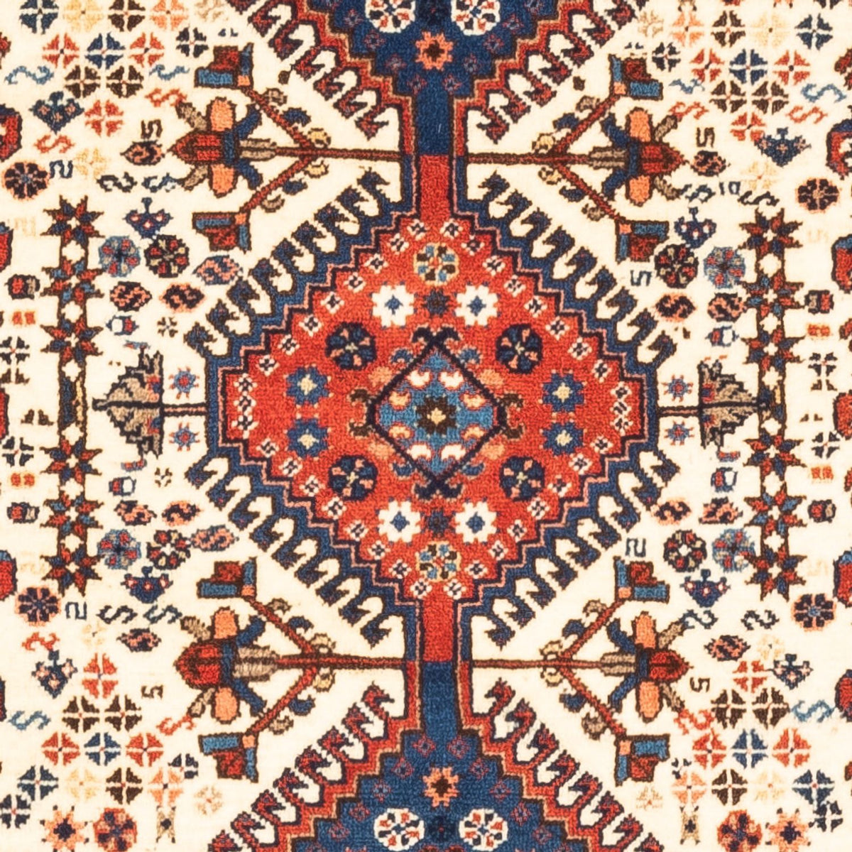 Perzisch Tapijt - Nomadisch - 128 x 85 cm - crème