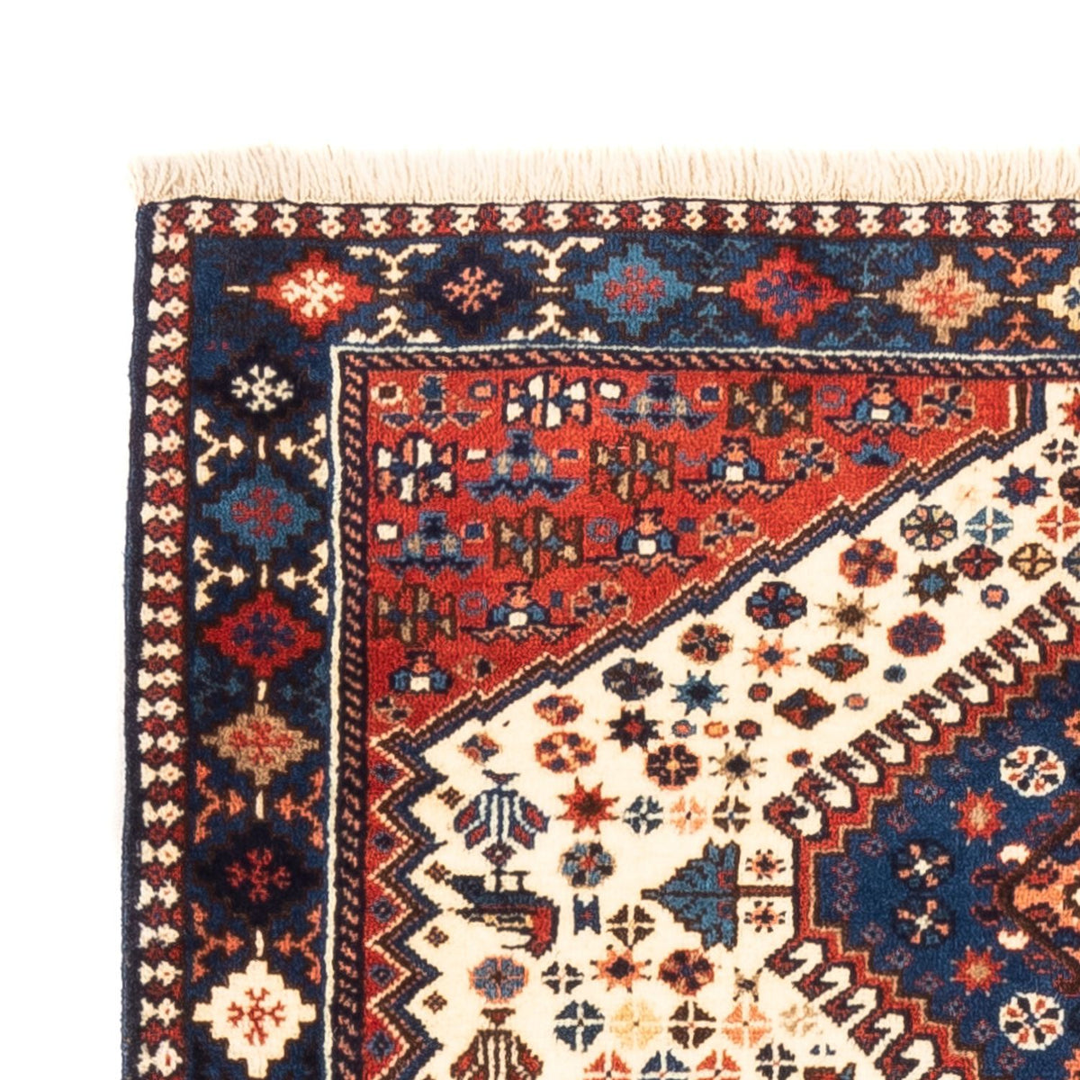 Perzisch Tapijt - Nomadisch - 128 x 85 cm - crème