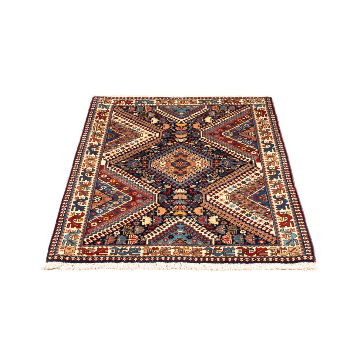 Perzisch Tapijt - Nomadisch - 128 x 85 cm - donkerblauw