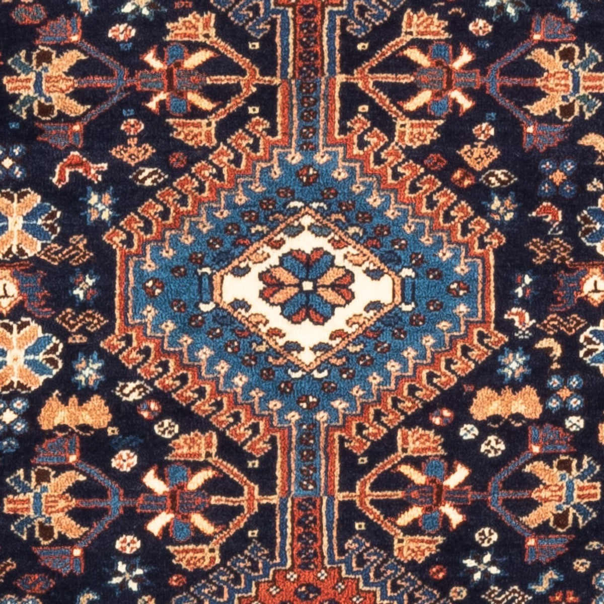 Perzisch Tapijt - Nomadisch - 125 x 83 cm - donkerblauw