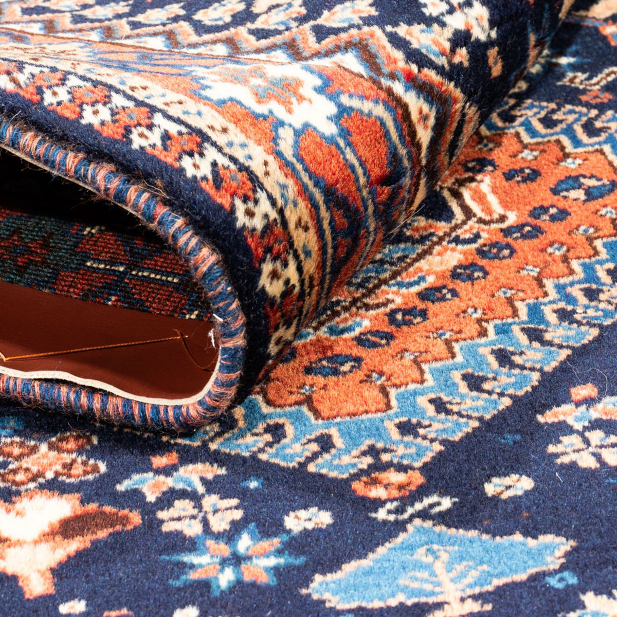 Perzisch Tapijt - Nomadisch - 125 x 83 cm - donkerblauw