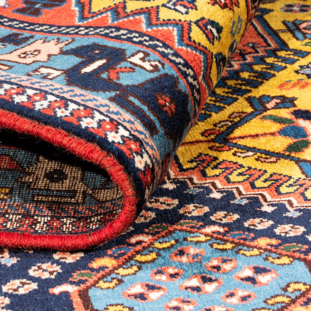 Perzisch Tapijt - Nomadisch - 127 x 80 cm - geel