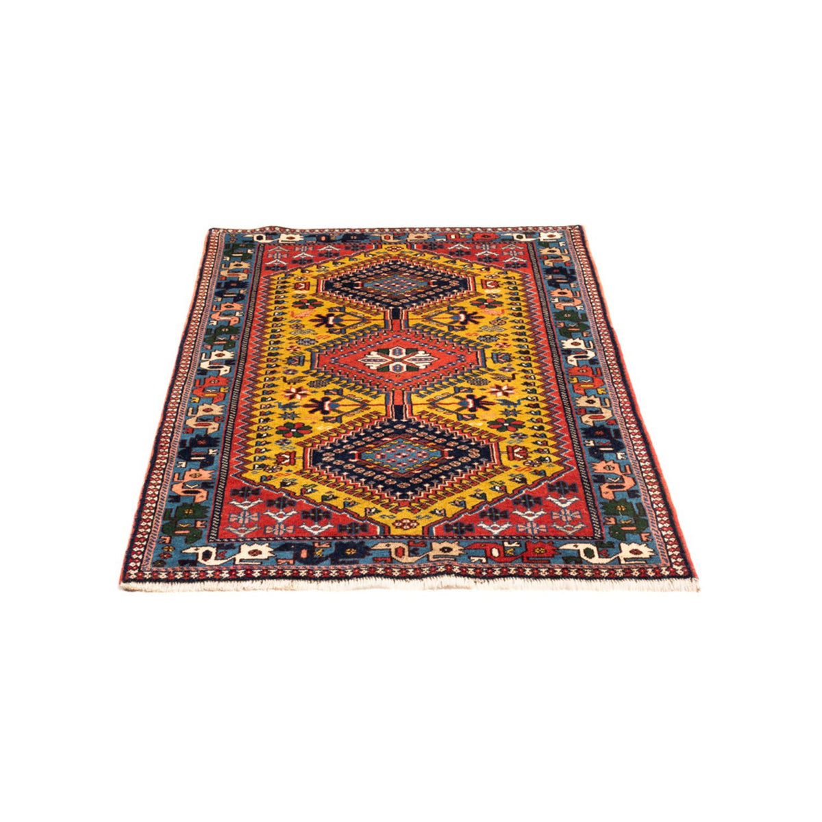 Perzisch Tapijt - Nomadisch - 127 x 80 cm - geel